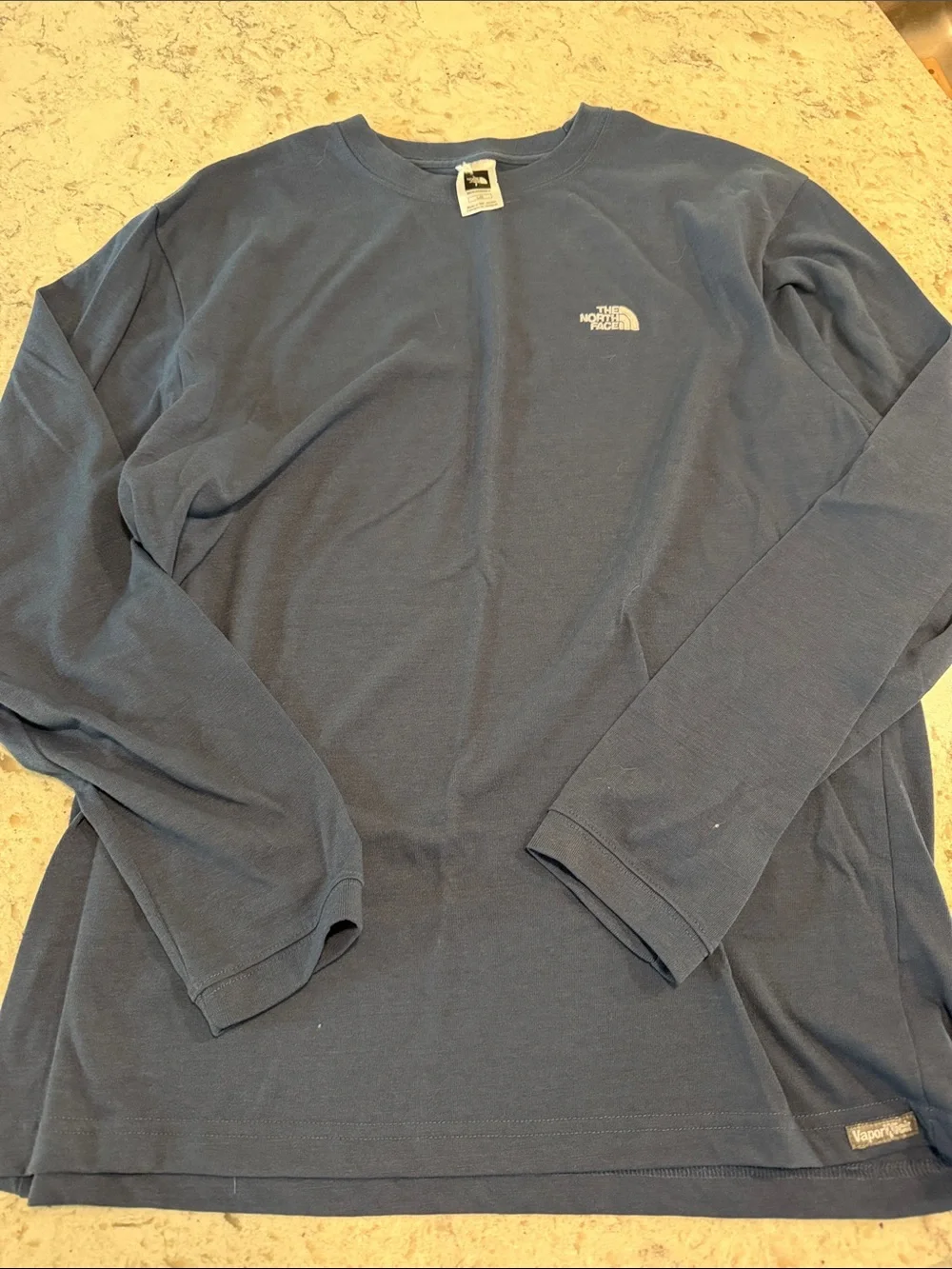 The North Face Men's Long Sleeve Crew - Navy Blue
